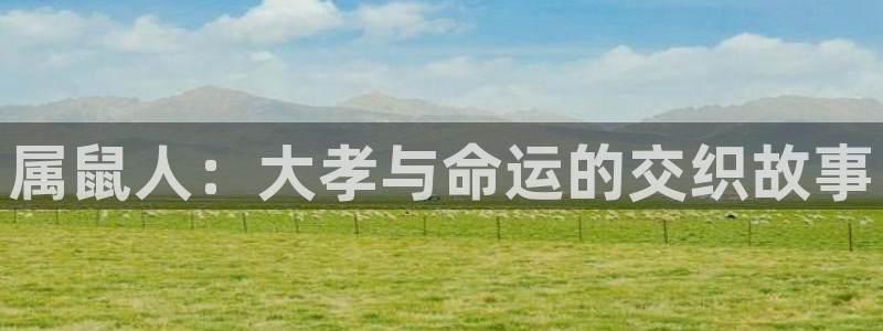 彩神vllll：属鼠人：大孝与命运的交织故事