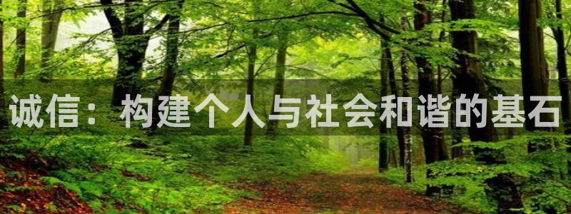 彩神app：诚信：构建个人与社会和谐的基石
