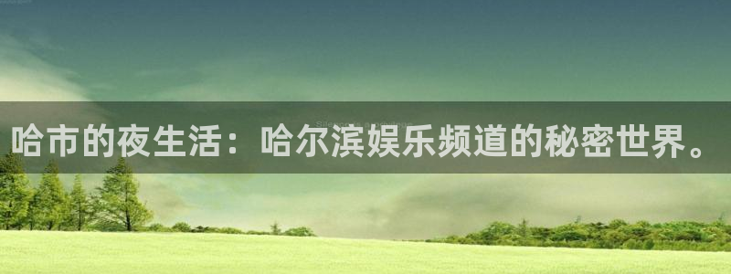 彩神88：哈市的夜生活：哈尔滨娱乐频道的秘密世界。